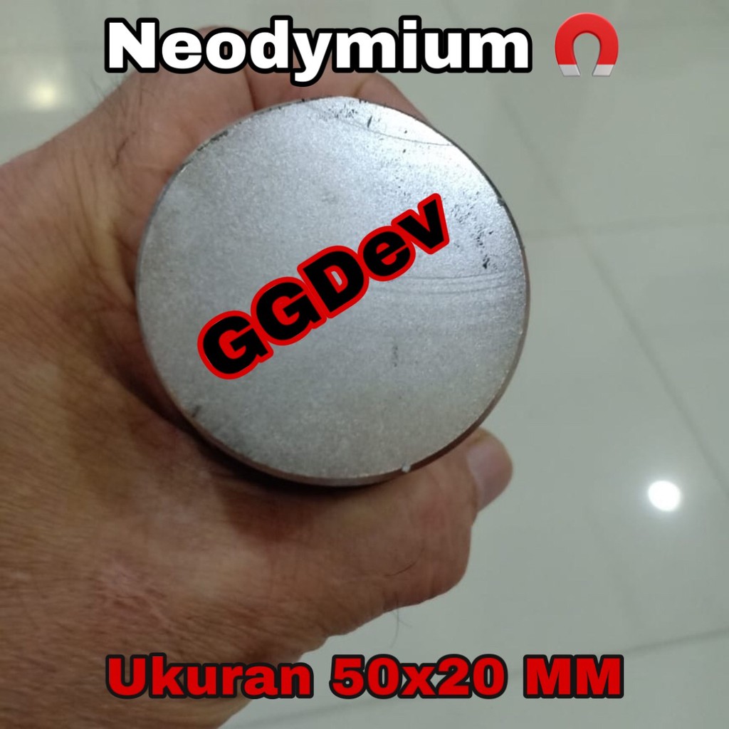 MAGNET NEODYMIUM SUPER KUAT 50x20 MM super Kuat N52 asli
