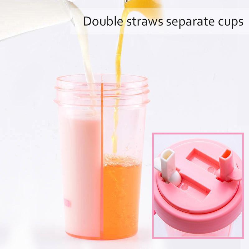 Botol Minum Duet Dua Sisi Botol Minum 600ML Bottle Travel Good Quality