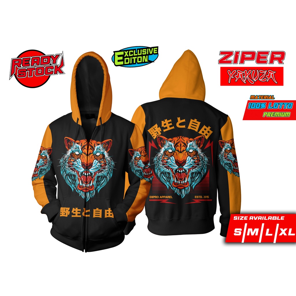 JAKET ZIPPER RACING YAKUZA TIGER Series I LIMITED EDITION