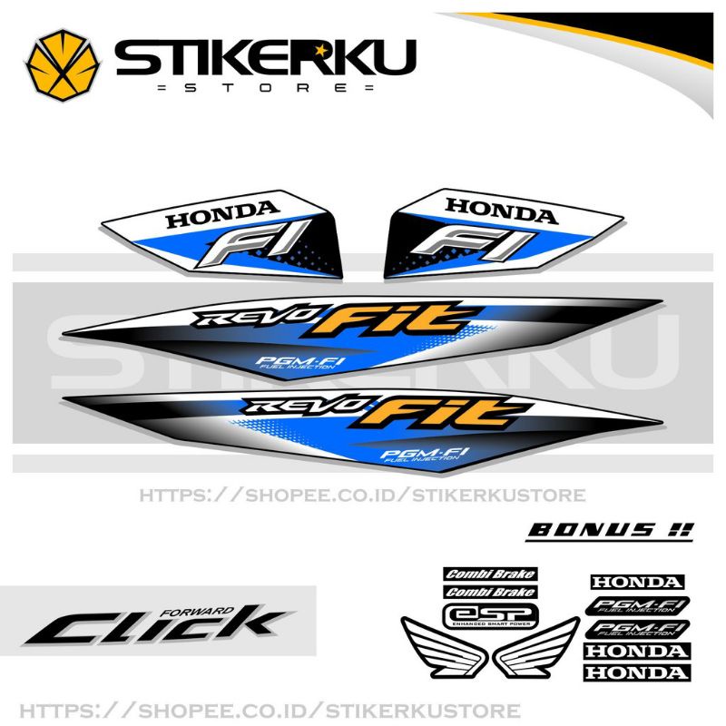 striping motor Honda Revo fit / striping Revo fit