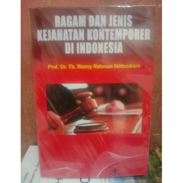 

BUKU RAGAM DAN JENIS KEJAHATAN KONTEMPORER DI INDONESIA BY RONNY RAHMAN NITIBASKARA