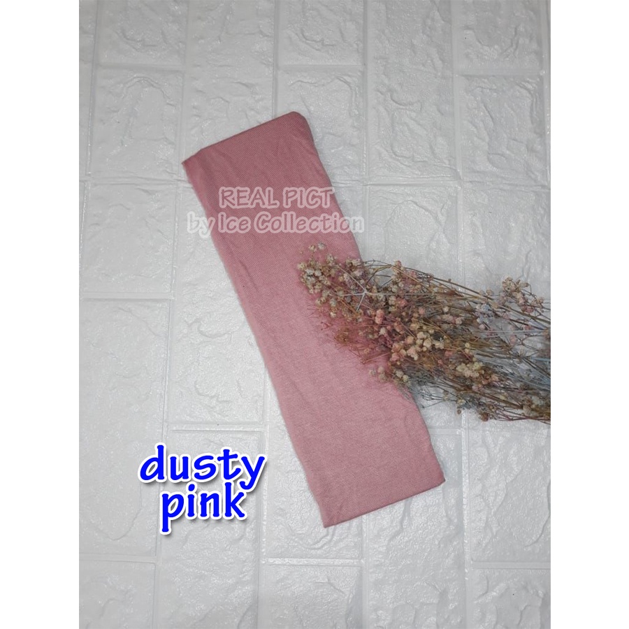 PREMIUM MANSET Tangan Sambung Punggung Kaos Rayon Anti Melorot Balero Bolero Mangset Iner Inner-Dusty Pink
