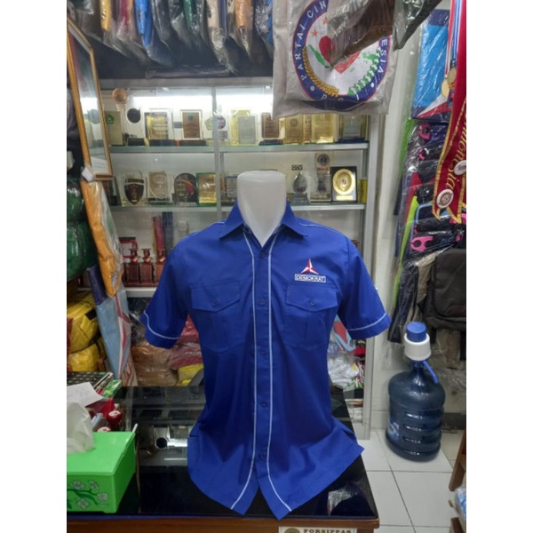 KEMEJA PARTAI DEMOKRAT SERAGAM PARTAI DEMOKRAT BAJU PARTAI DEMOKRAT.
