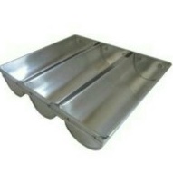 Loyang kue bulat setengah lingkaran 3 rasa - stainless