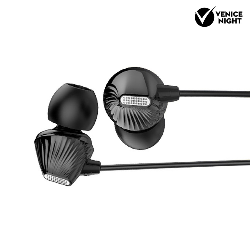 (VNEP) (Berkabel) Earphone In Ear HiFi Bass Dual Moving Coil Dengan Kabel Jack 3.5mm