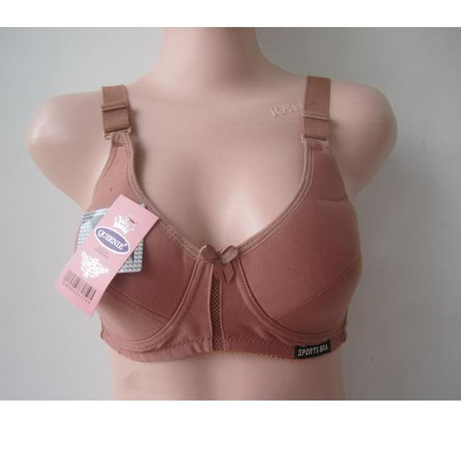 (ftvj -146) Uk (40 42 44) Bra / BH Wanita Tanpa Kawat Ukuran Besar Queenie Jumbo Big Size - Amarella