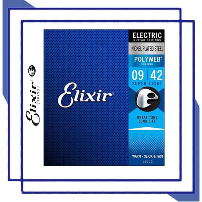 senar gitar elektrik elixir polyweb great tone long life