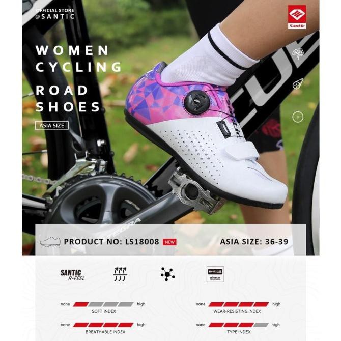 sepatu sepeda santic wanita non cleat athena