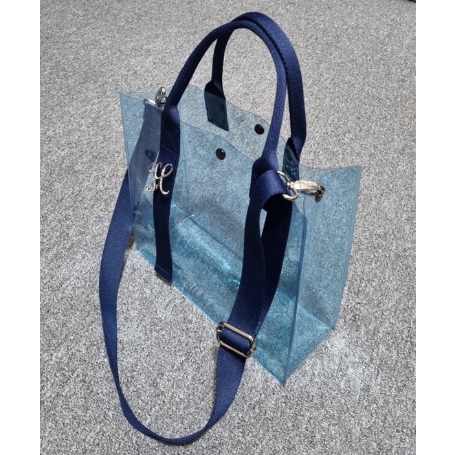 Tas Mika Hitam Transparant premium | Tote Bag Mika Hitam | Tas New Normal