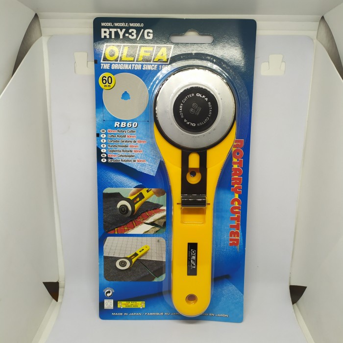 

Rotary Cutter 60mm RTY-3/G Olfa