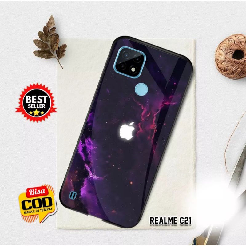 SHOWCASE CASE REALME C21 DESIGN AESTHETIC COLORFUL APPLE SERIES
