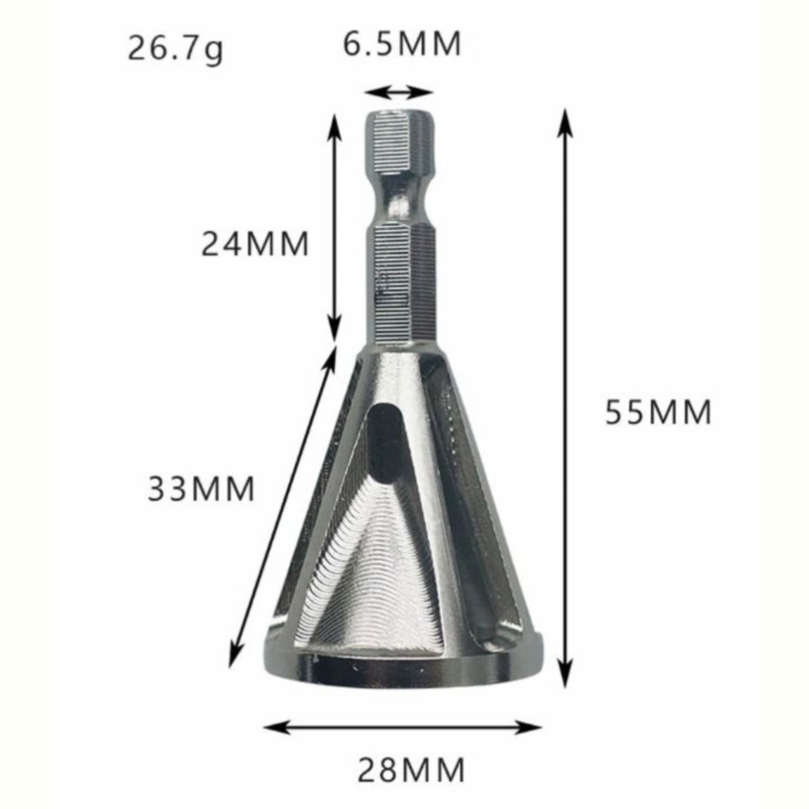 Mata Bor Deburring Tools Perbaiki Baut Mur Baja Rusak Karat Pembuka Deburing Menghaluskan Ujung Baut