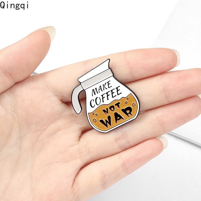 Bros Pin Enamel Desain Kartun Teko Kopi Untuk Hadiah Anak