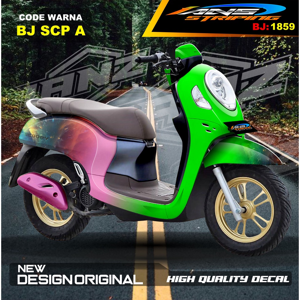 STICKER FULL BODY SCOOPY / STICKER ALL NEW SCOOPY / STIKER FULL BODY SCOOPY TERMURAH / STIKER MOTOR SCOOPY / STIKER MOTOR