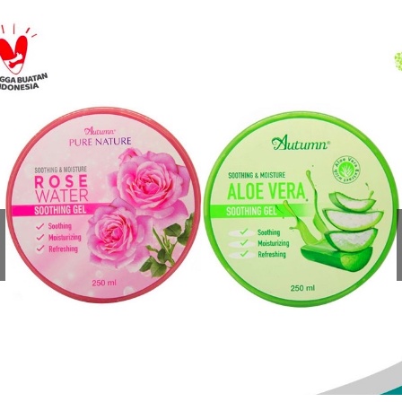 Autumn Aloe Vera Soothing Gel 250ml / Autumn Rose Soothing Gel 250ml