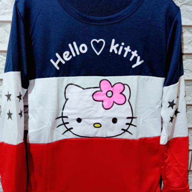 LEANA58 SWEATER WANITA KOMBINASI MOTIF RANDOM