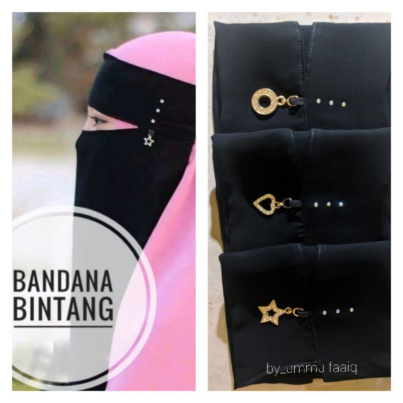 NIQAB BANDANA LIONTIN MANIK/NIQAB BANDANA BANDUL