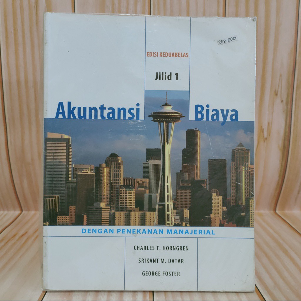 BUKU AKUNTANSI BIAYA DENGAN PENEKANAN MANAJERIAL JILID 1 EDISI 12 CHARLES ERLANGGA