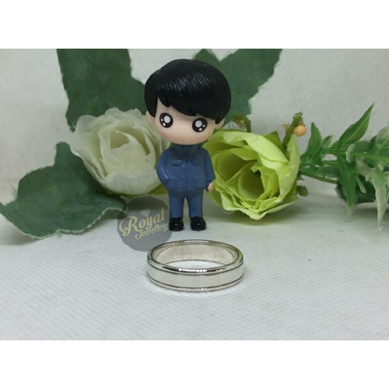 cincin kawin cincin nikah pria palladium perak Platinum 15