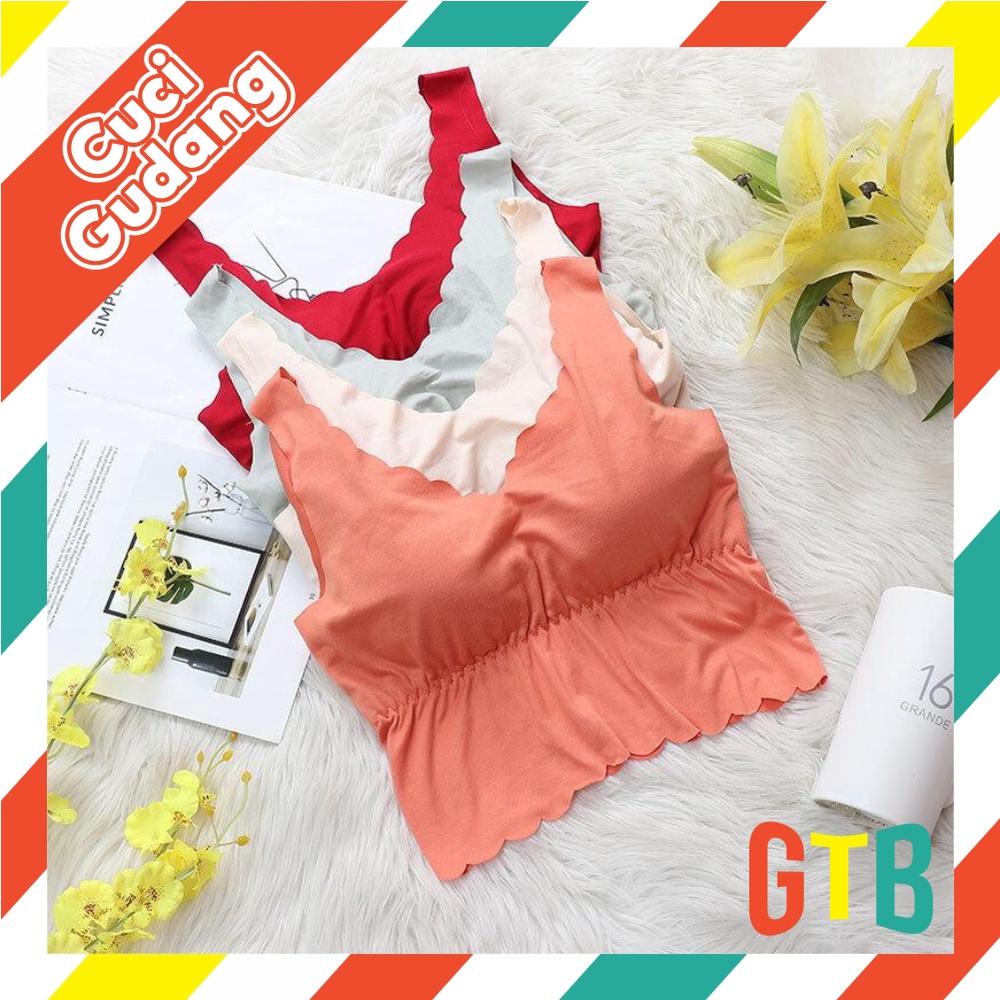 ❤️GTB❤️ Bra Sport Wanita Fashion Tank top korea Bahu Lebar Wanita B050