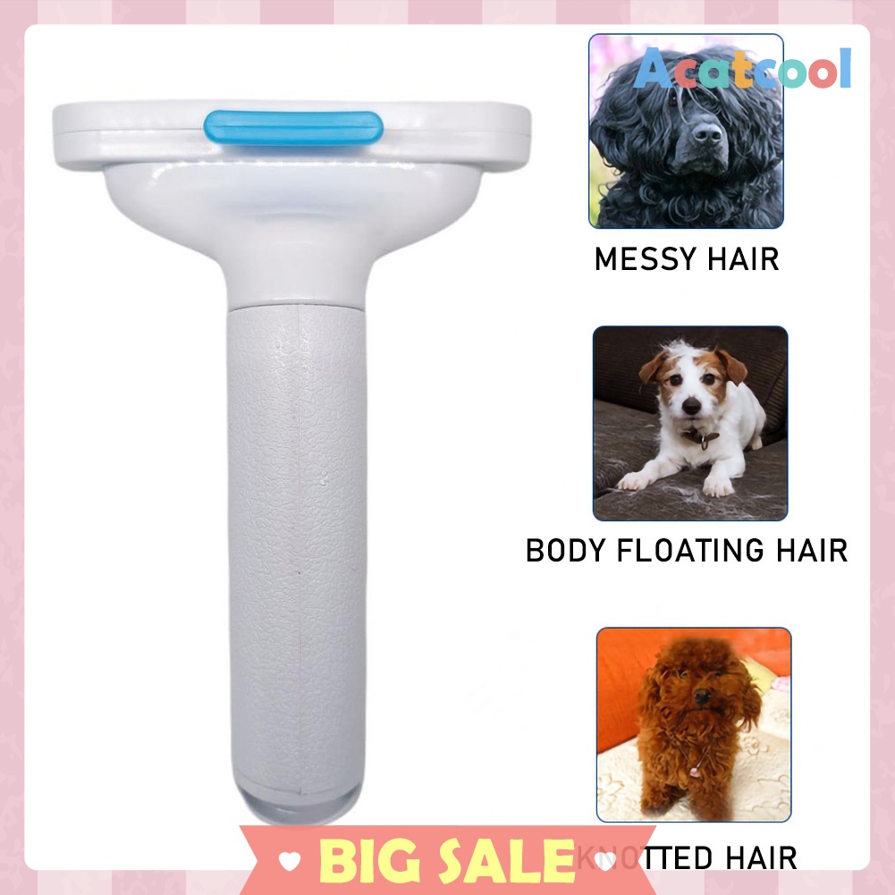 Plastic Hair Removal Comb Dogs Cat Detangler Fur Trimming Dematting Brush