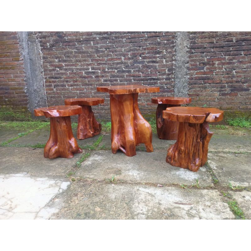 set meja kursi taman teras rumah