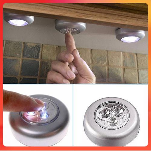 STICKLAMP Stick Touch Lamp Portable Lampu LED 3 Mata Emergency Lamp Stick N Click Lampu Dalam Lemari