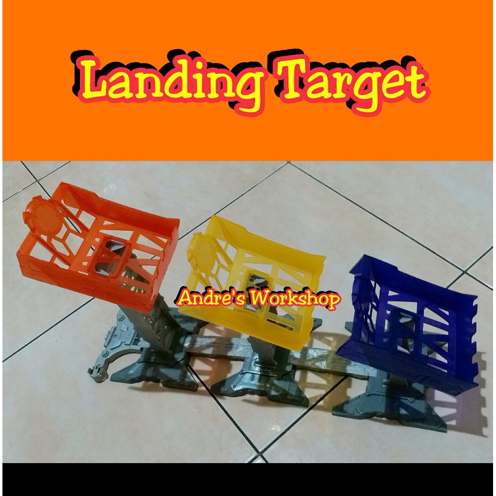Hotwheels track builder Landing Target original MATTEL Hot Wheels landasan mendarat