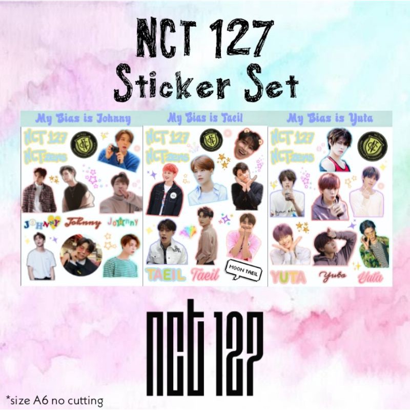 Stiker NCT 127 Sticker Set Minimal 2 pcs (baca deskripsi)