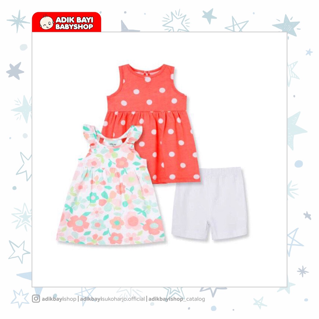 Catell Love Dress 2in1 / 2in1 Dress Baju Rok Bayi / Dres Anak Motif Lucu / Baju Anak Perempuan / Dre