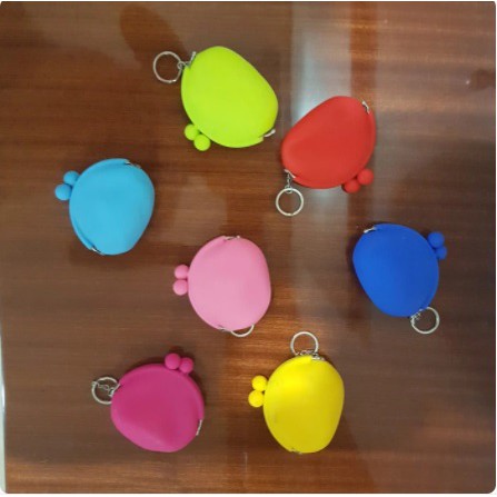 FARNELL - Dompet Koin Silikon Warna Warni Lucu Bisa Buat Gantungan Kunci / Tas