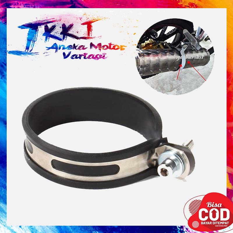 klem kleman knalpot universal/kleman breket knalpot racing original/klem kleman knalpot bahan karet 