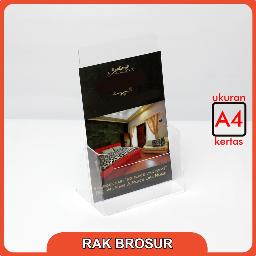 

Rak Tempat Brosur Acrylic / Rak Brosur Akrilik Ukuran A4