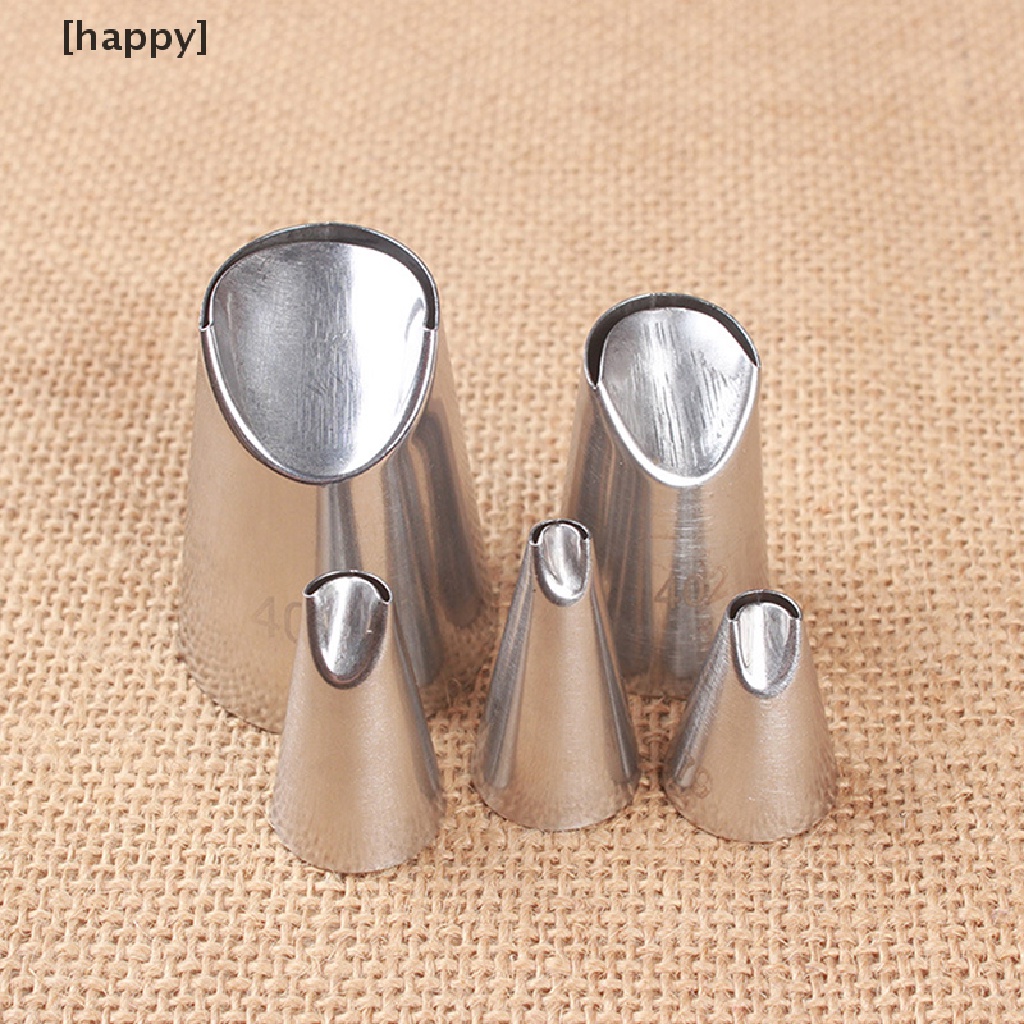 5pcs / Set Nozzle Icing Piping Desain Chrysanthemum Untuk Alat Dapur