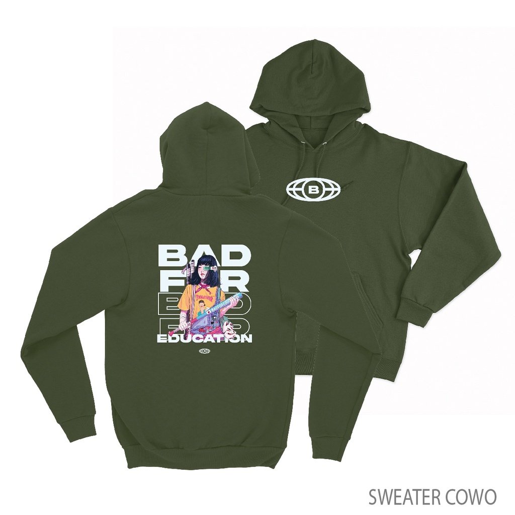 ( BISA COD ) Sweaterpolos Hoodie BFE ( Sablon Depan Belakang ) Unisex Size M-XXL