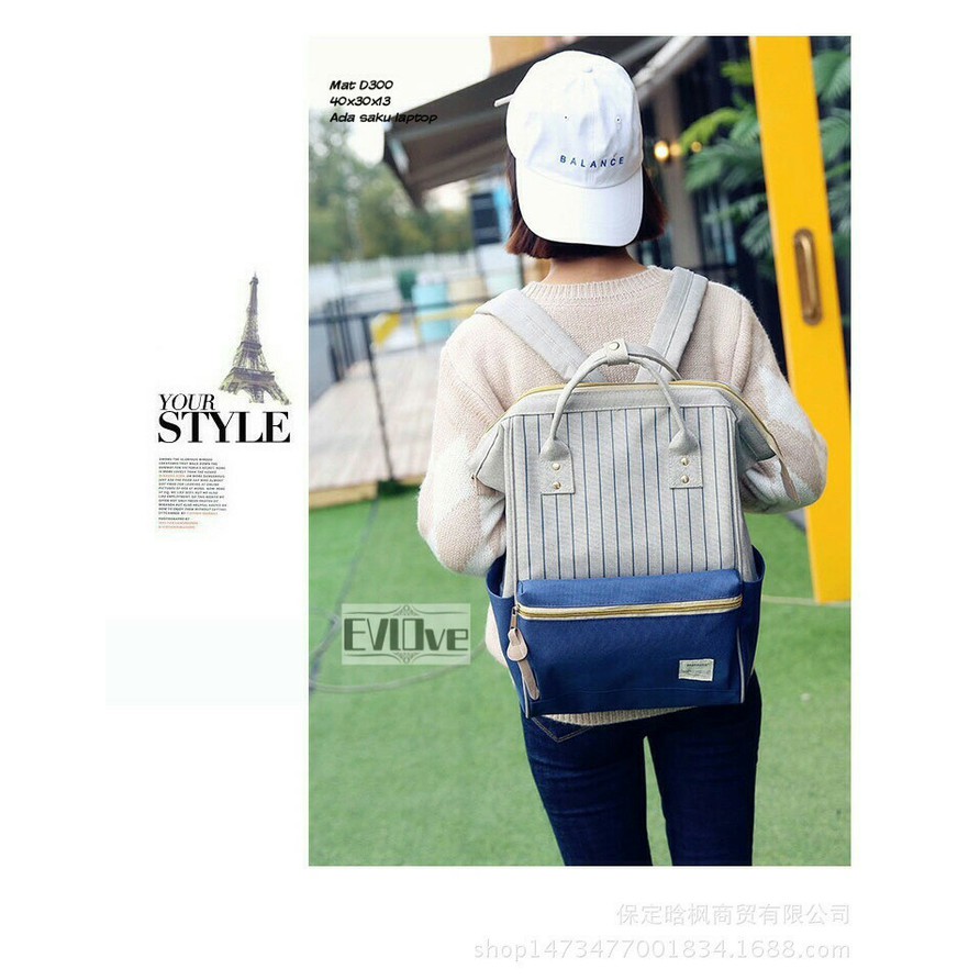 Anello Backpack Stripes Tas Ransel Anello Tas Ransel Wanita Murah