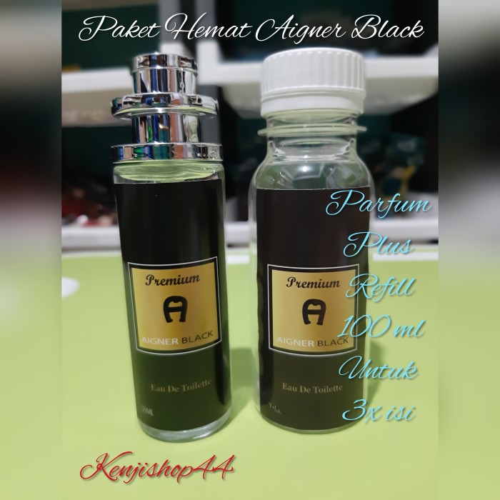 parfum thailand 35 ml Eigner Black dan isi ulang 100 ml untuk 3x refil