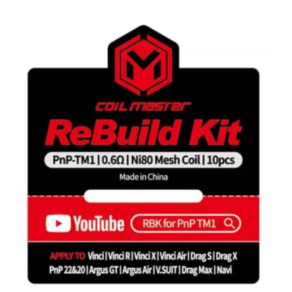 Coil Master ReBuild Kit RBK - TM1 For voopoo semua jenis pod