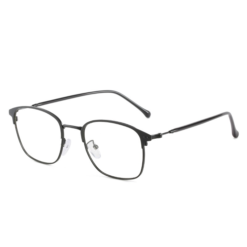 Fashion Kacamata Photochromic Anti-Blue Light 2 in 1 / Kacamata Retro Metal Square