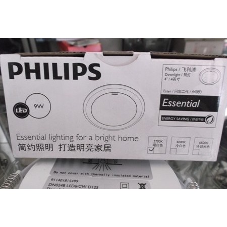 Philips 44083 Downlight LED 6500K 4 Inch LED 9 Watt Putih