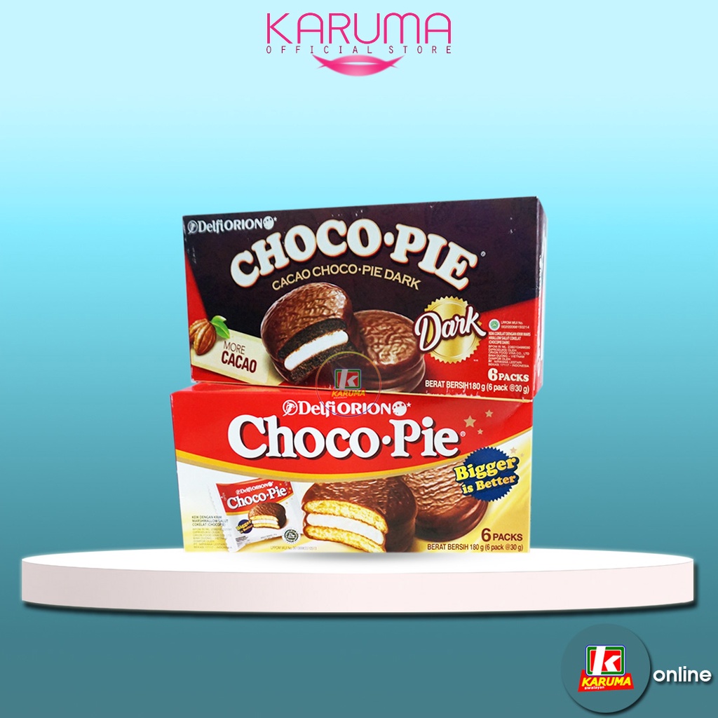 

Delfi Orion Choco Pie Dark dan Marshmallow 180gr (6pack@30g)