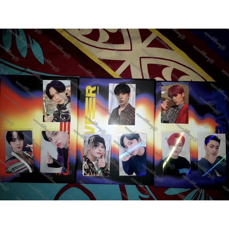 [Ready Stock] ATEEZ Fever Album Makestar Benefit Hologram Photocard Yeosang Yunho San Jongho