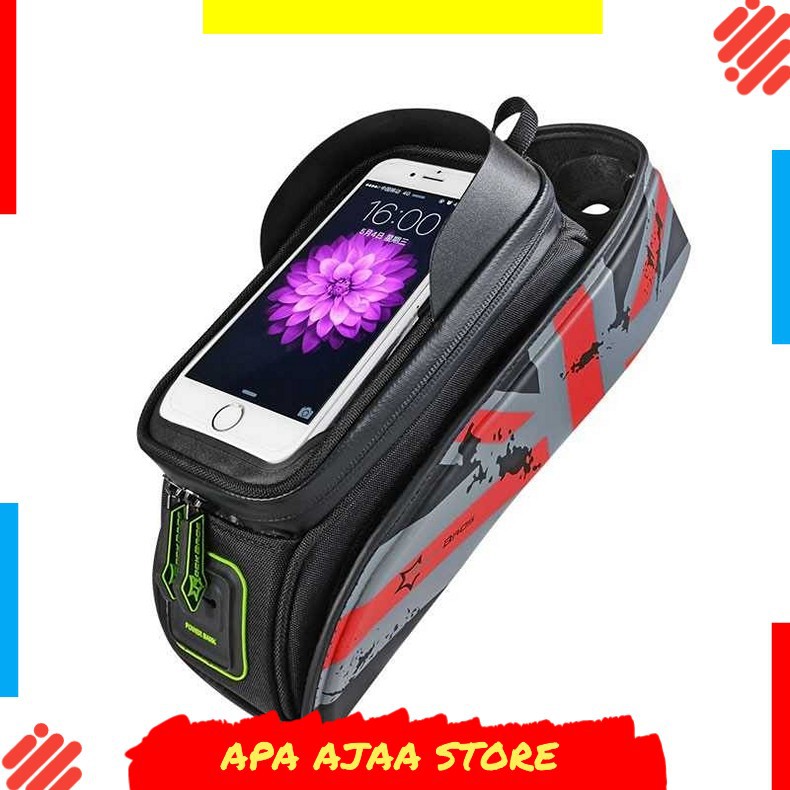 Hot Promo ! Rockbros Tas Barang Sepeda Smartphone Bag Touch Screen 6 Inch - 021