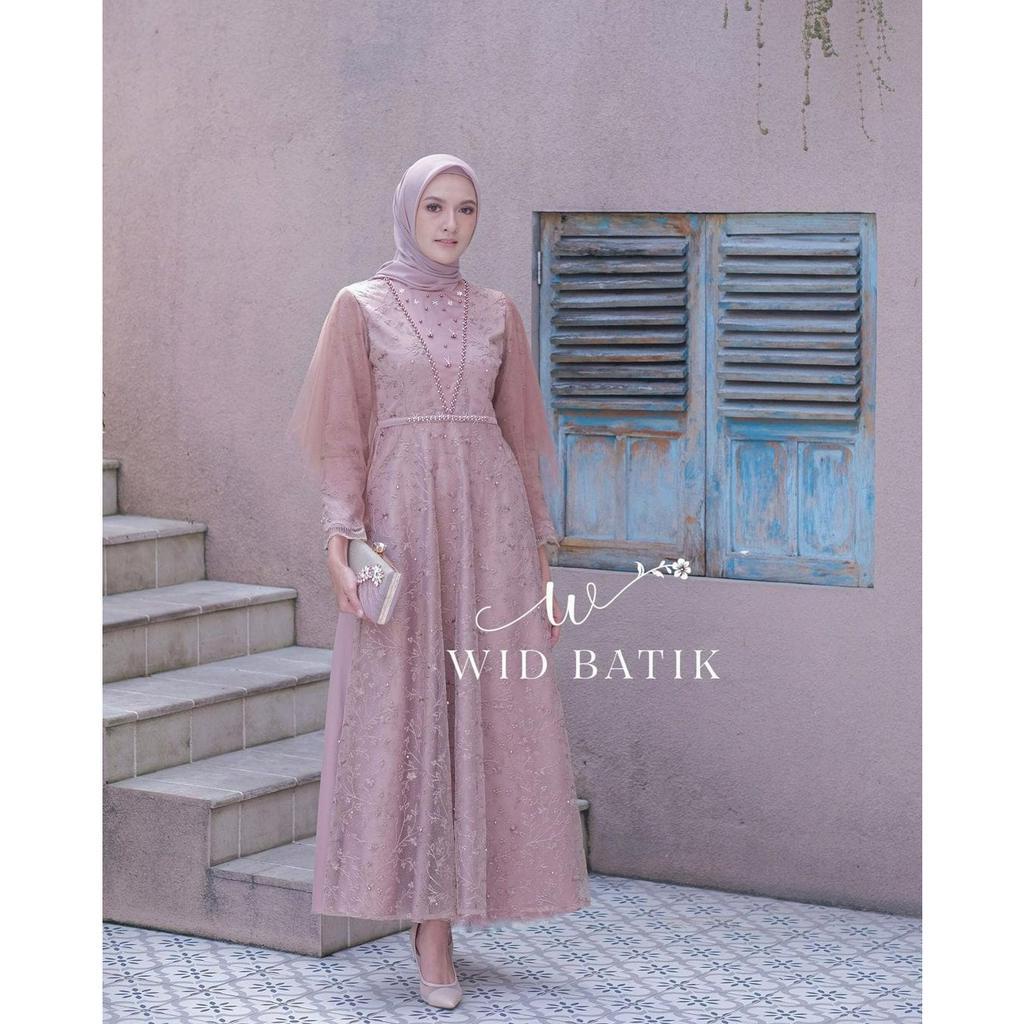 GAMIS AMARTHA|AMARTHA DRESS RAYA SERIES GAMIS BROKAT BELAHAN MUTIARA JAHIT BRIDESMAID REMAJA SERAGAM