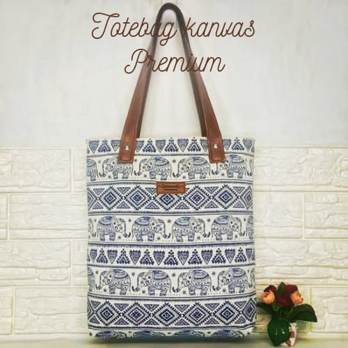 TOTEBAG WANITA RESLETING / TAS TOTE BAG KANVAS SHOPPING/TAS LAPTOP KULIAH/SEMINAR BISA CUSTOM SABLON