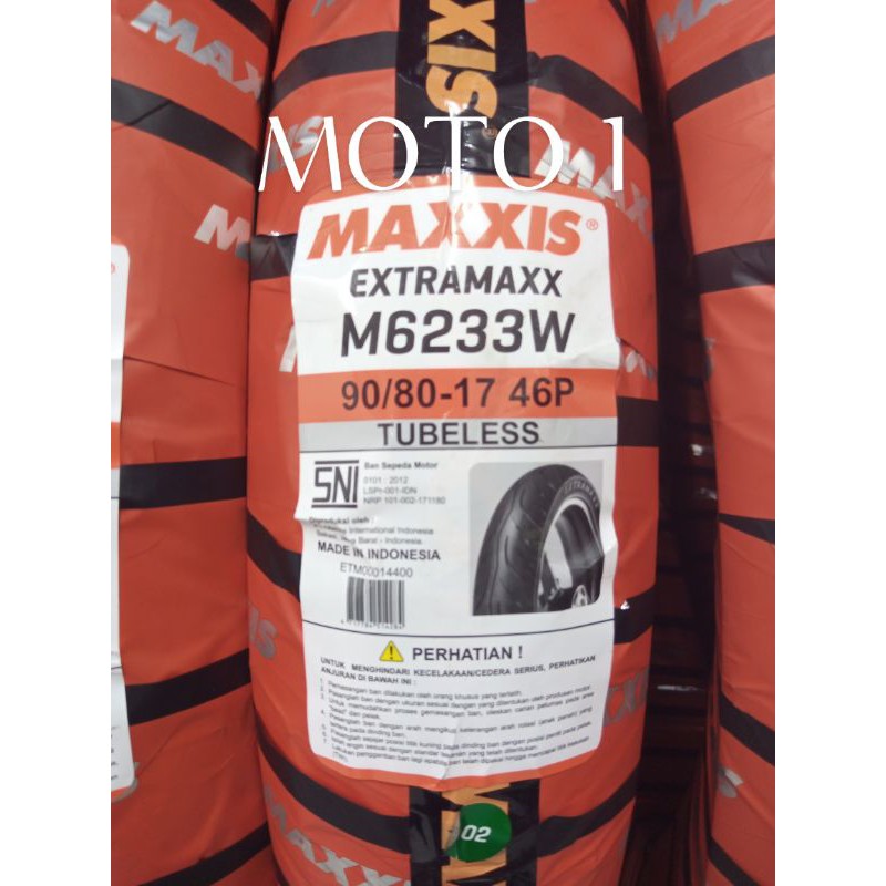 BAN MAXXIS 90/80-17 EXTRAMAXX - TUBELESS