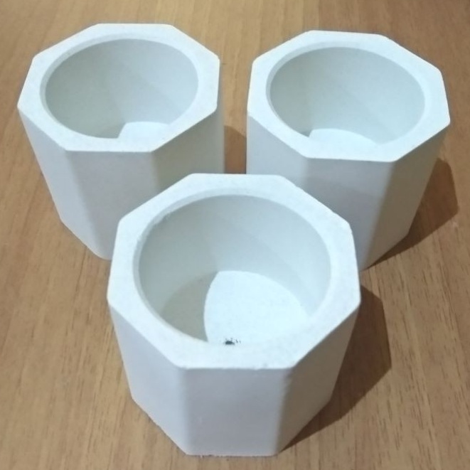 Pot Tanaman Bunga Mini oktagon Sukulen Kaktus Sekulen Minimalis Semen Beton