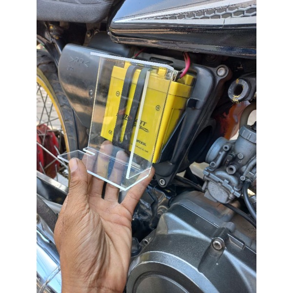 pangkon tempat aki yamaha rxking breket dudukan aki akrilik RX king