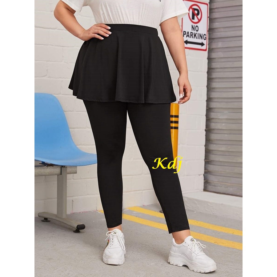 Celana Legging Rok Olahraga Wanita Senam Lari Zumba Bersepeda Ukuran STD dan JUMBO Rok Leging Lejing Sport Olah Raga Tennis Rocella Rocela Wanita aerobic gym