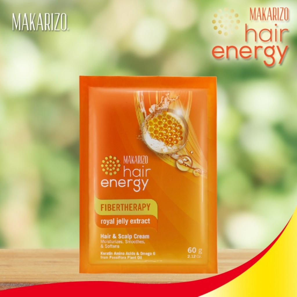 Makarizo Hair Energy Fibertherapy Hair &amp; Scalp Creambath Royal Jelly 60 gr